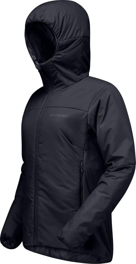 Norrøna Womens' Femund Thermo60 Zip Hood Caviar Black Norrøna