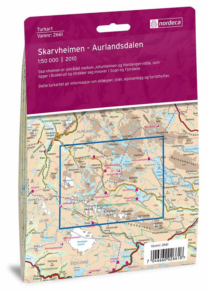 Nordeca Skarvheimen 1:50 000 Turkart Ugland IT