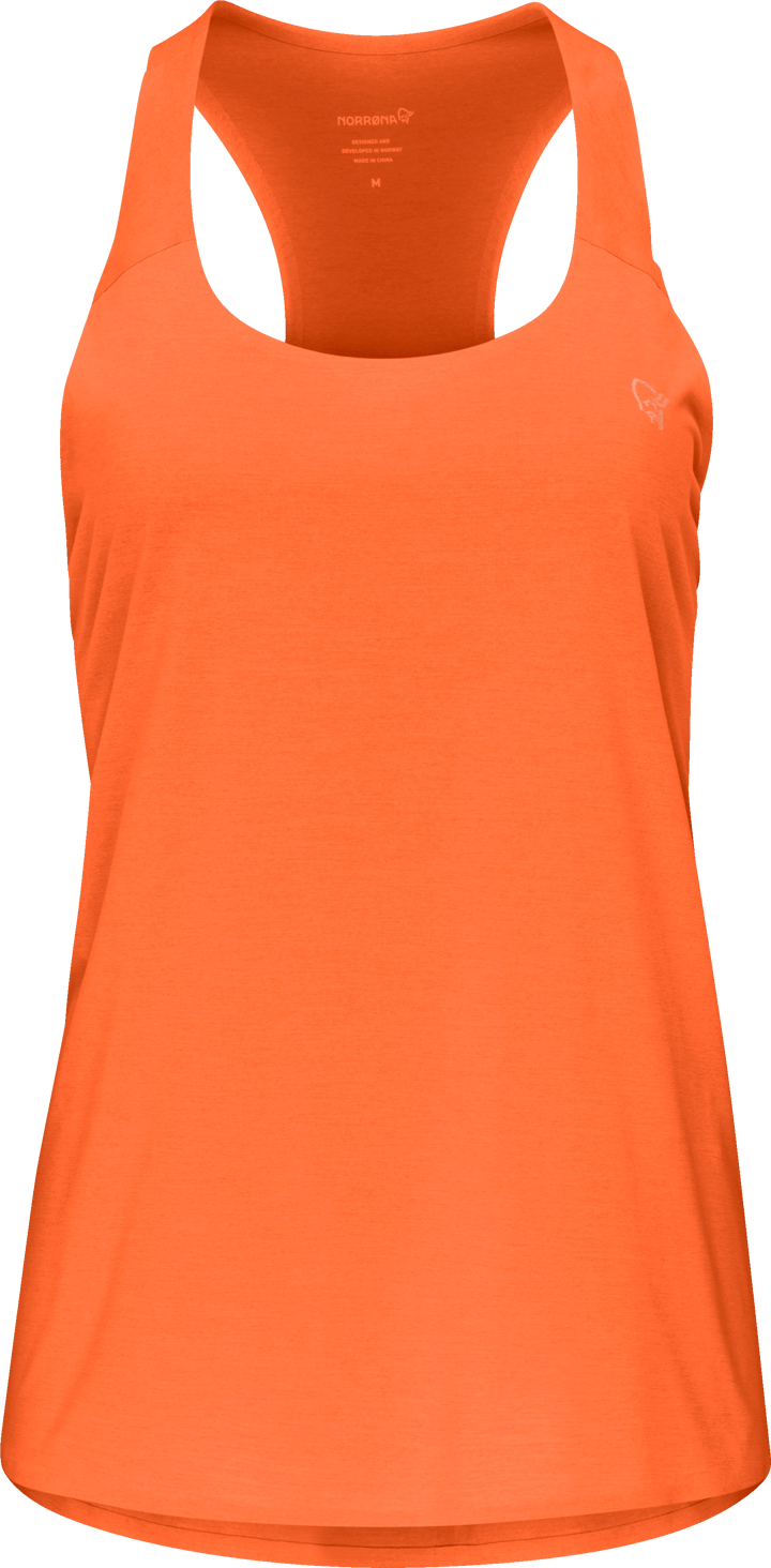 Norrøna Women's Femund Tech Singlet Orange Alert Norrøna