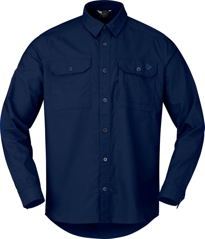 Norrøna Men's Femund Cotton Shirt Navy Blazer Norrøna