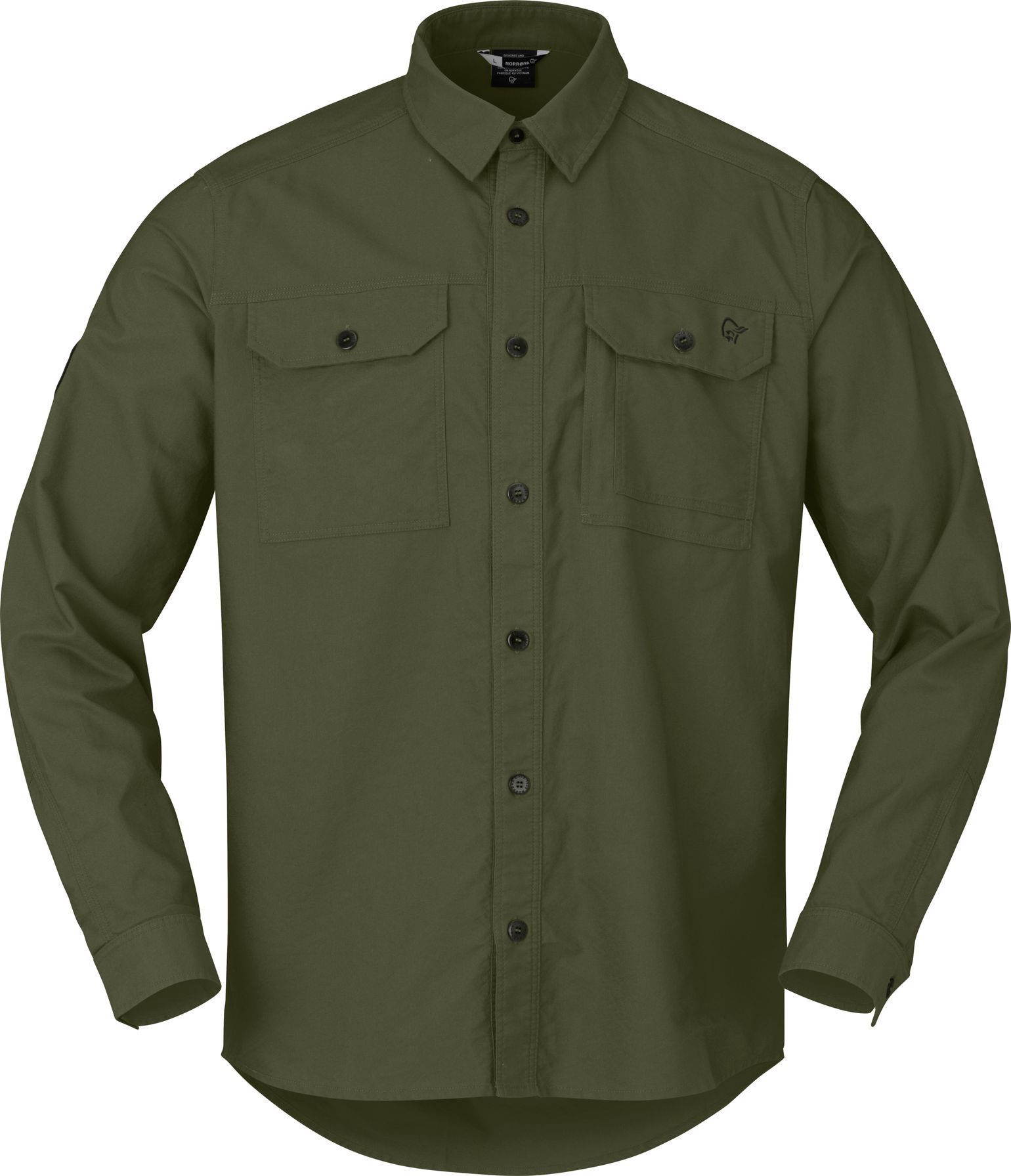 Norrøna Femund Cotton Shirt M'S Olive Night