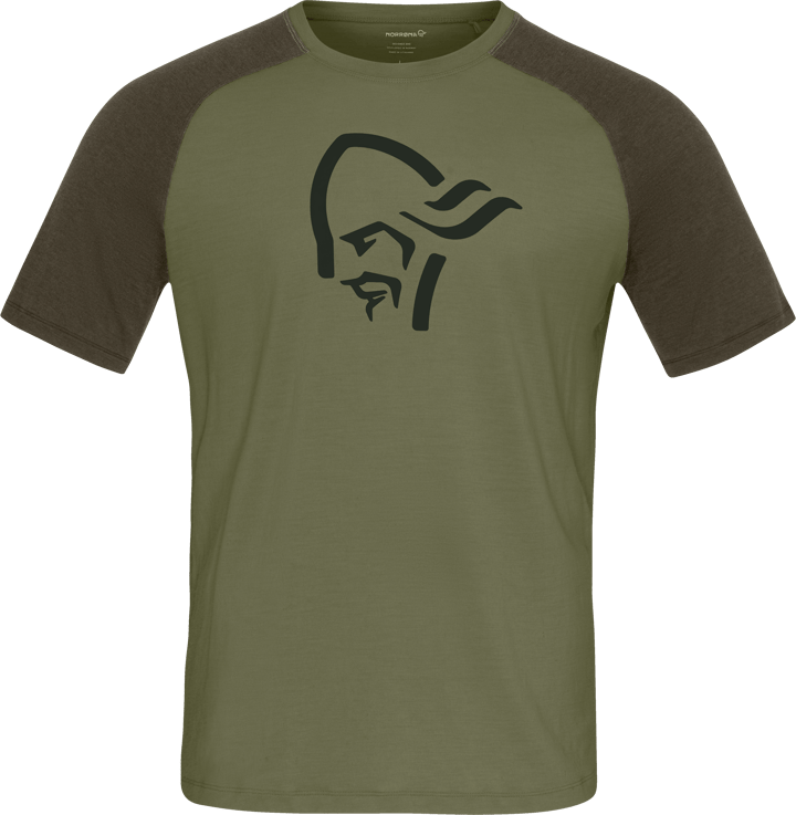 Norrøna Men's Femund pureUll T-Shirt Loden Green Norrøna