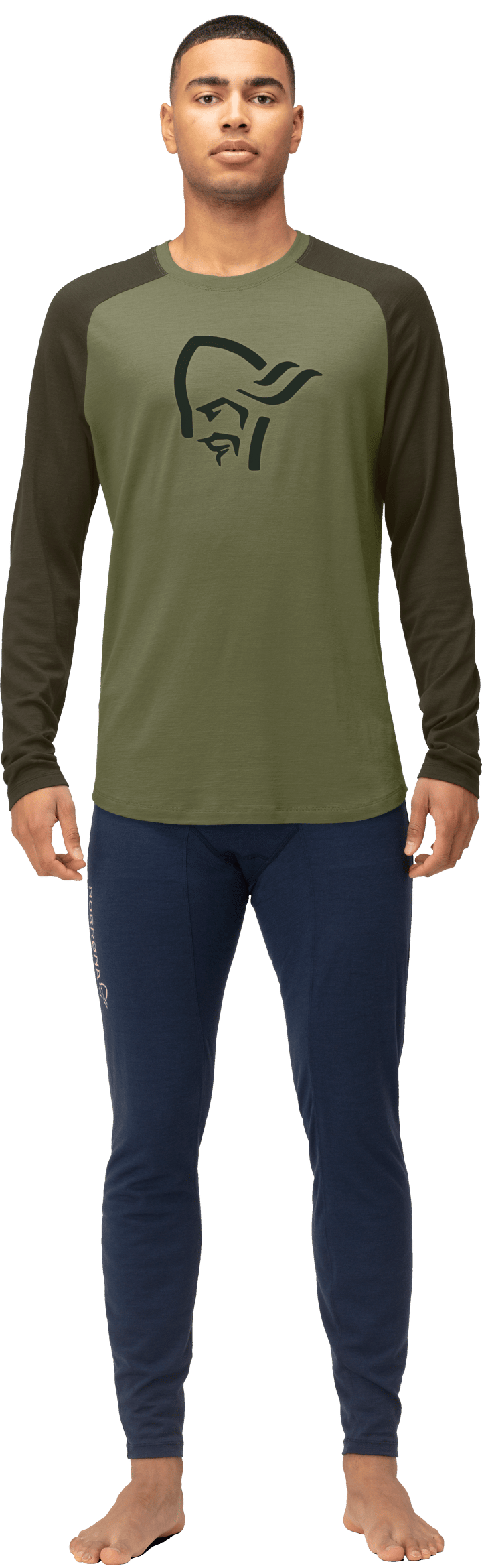 Norrøna Femund Pureull Long Sleeve M'S Loden Green Norrøna