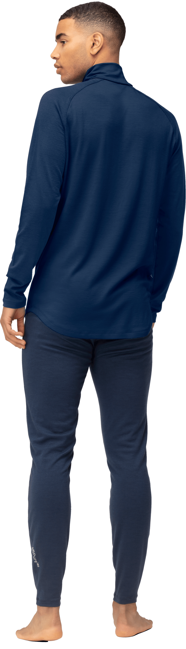 Norrøna Men's Femund pureUll Zip Neck Indigo Night Norrøna