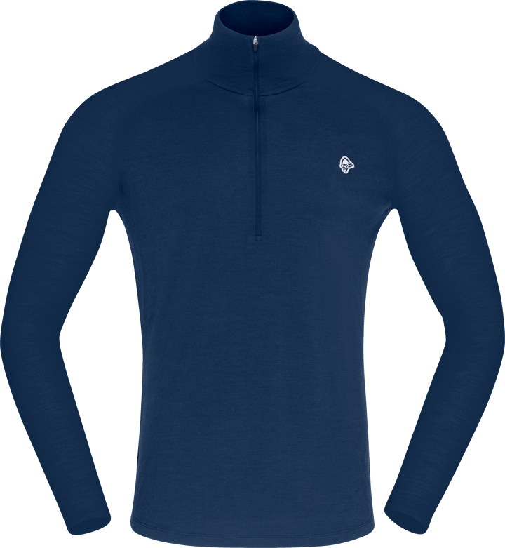 Norrøna Men's Femund pureUll Zip Neck Indigo Night Norrøna