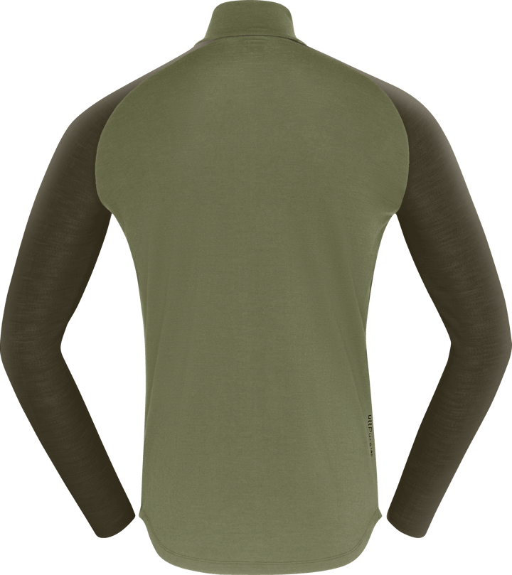 Norrøna Men's Femund pureUll Zip Neck Loden Green Norrøna