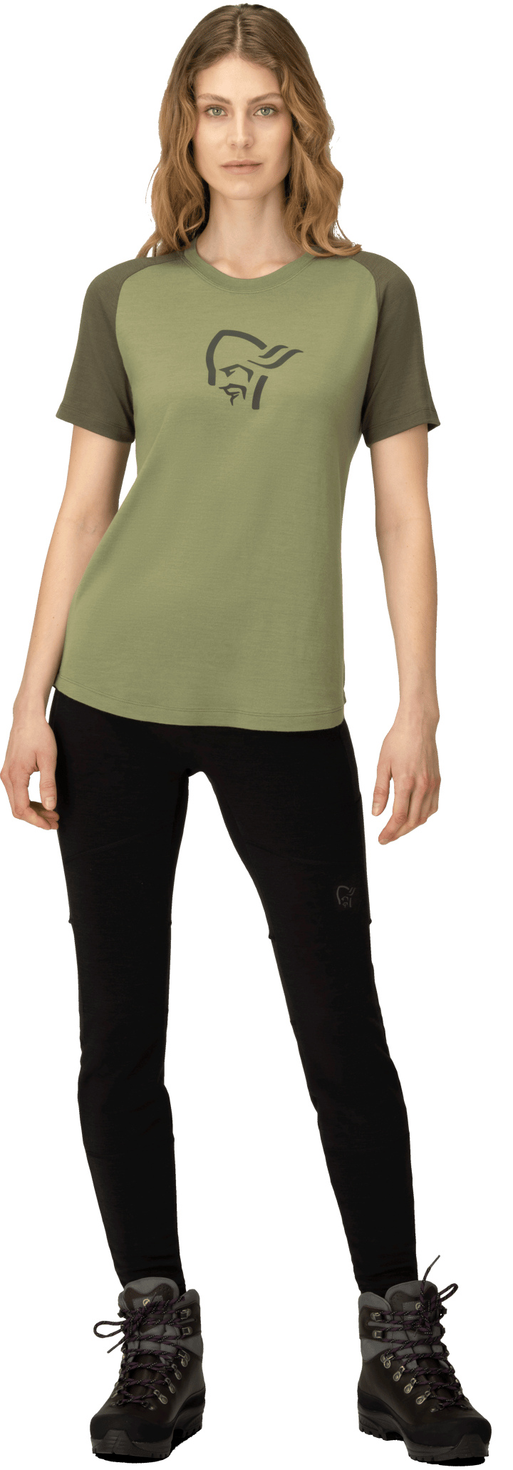 Norr�øna Women's Femund pureUll T-Shirt Loden Green Norrøna
