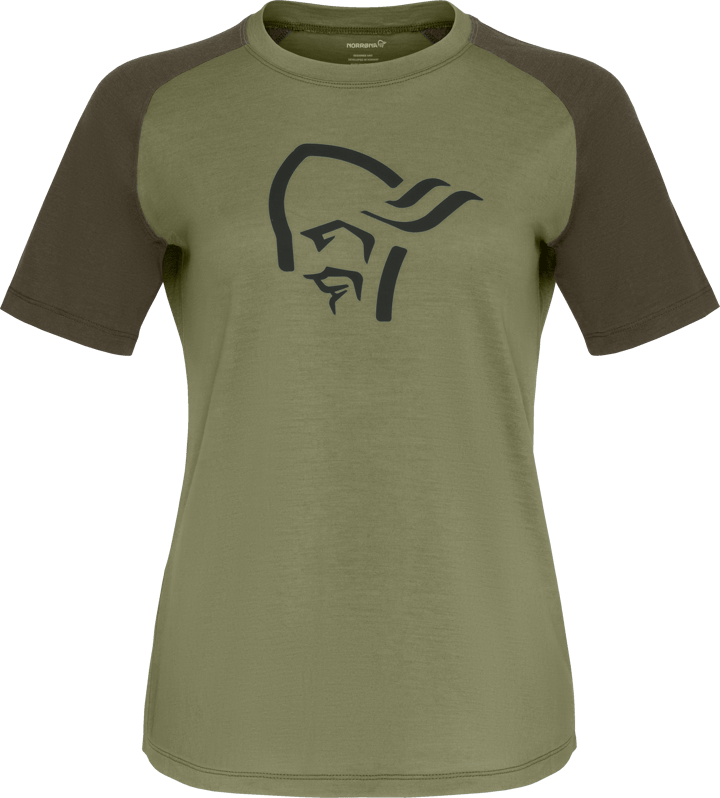 Norrøna Women's Femund pureUll T-Shirt Loden Green Norrøna