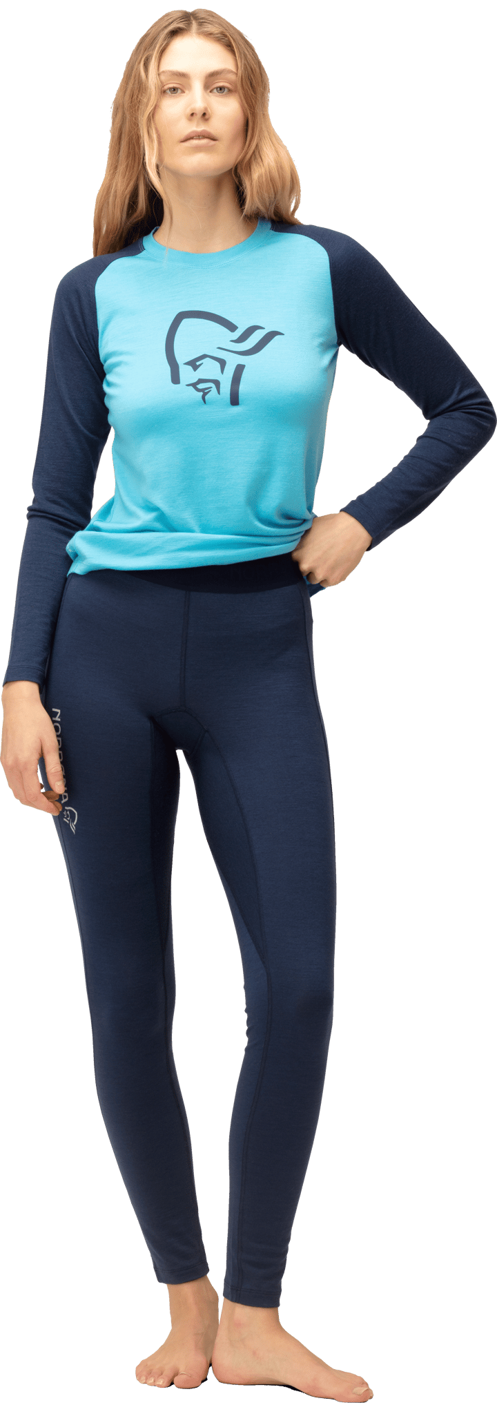 Norrøna Women's Femund pureUll Longs Indigo Night Norrøna