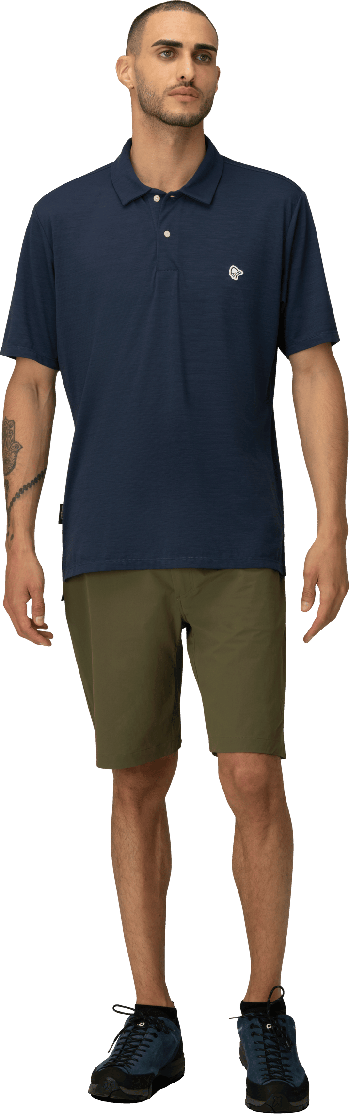 Norrøna Men's Femund Equaliser Merino Polo Shirt Indigo Night Norrøna Norrøna Men's Femund Equaliser Merino Polo Shirt Indigo Night Norrøna