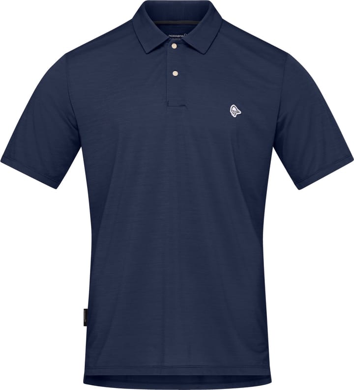 Norrøna Men's Femund Equaliser Merino Polo Shirt Indigo Night Norrøna