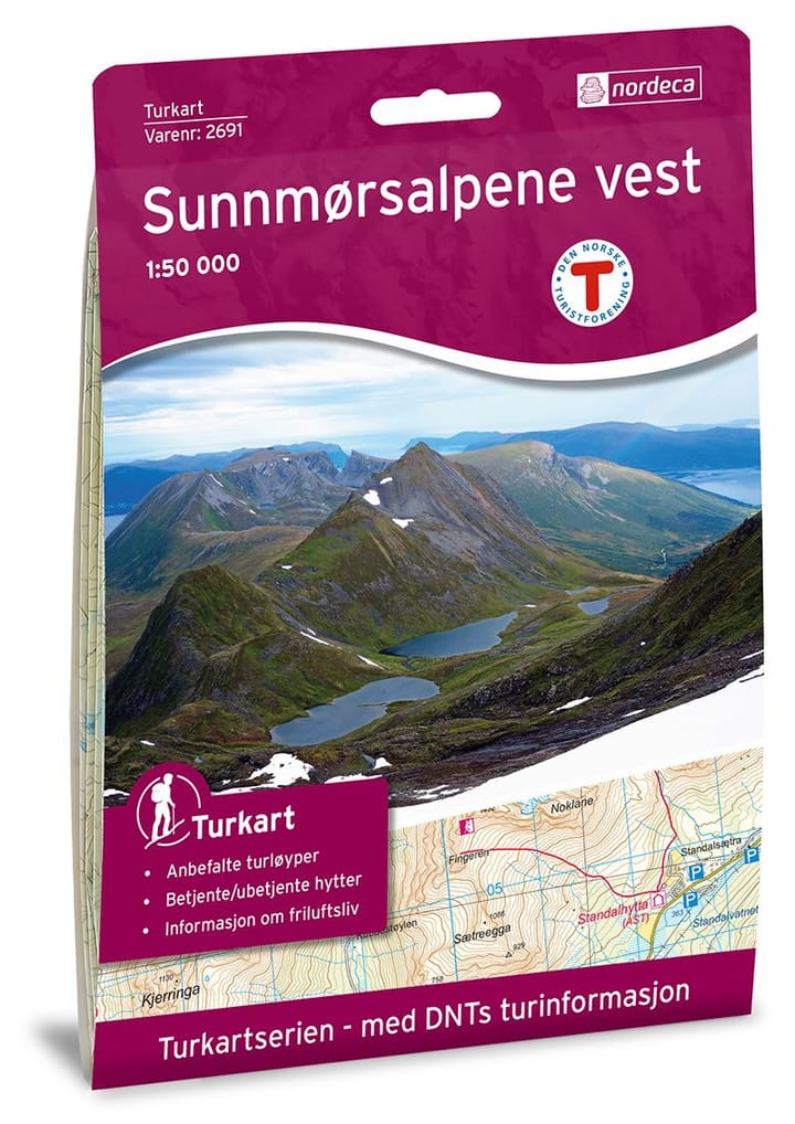 Nordeca Sunnmørsalpene Vest 1:50 000 Turkart Ugland IT