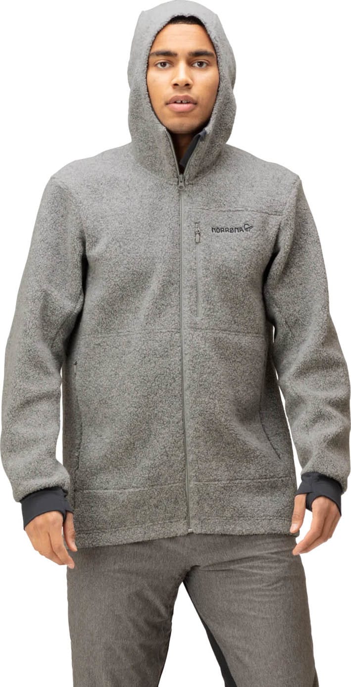 Norrøna Men's Femund Warmwool Hood Drizzle Norrøna Norrøna Men's Femund Warmwool Hood Drizzle Norrøna
