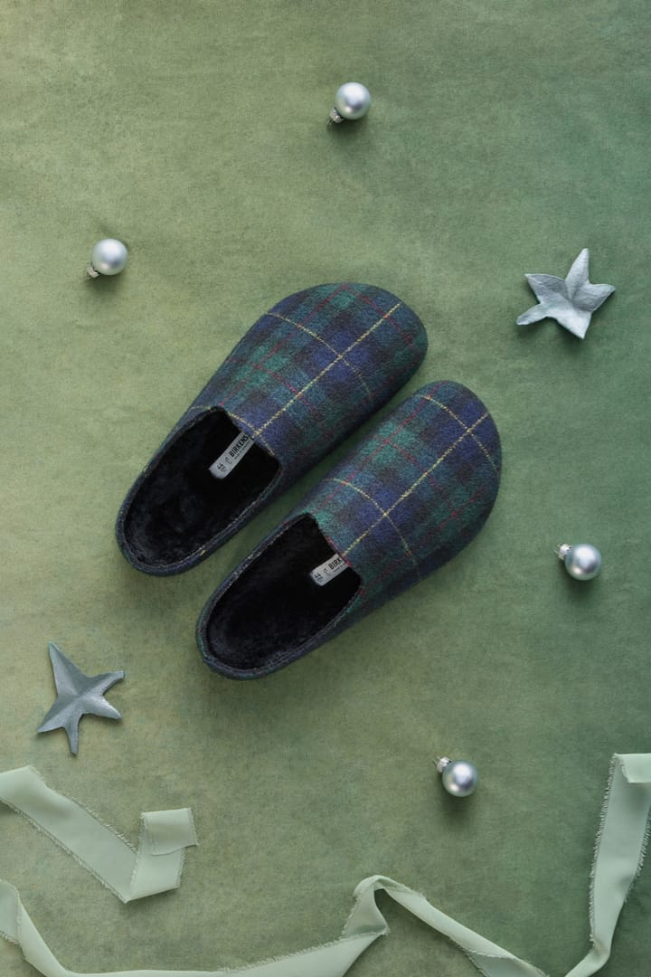 Birkenstock Amsterdam Wrap Dip Fe Laf Green Navy Plaid Birkenstock