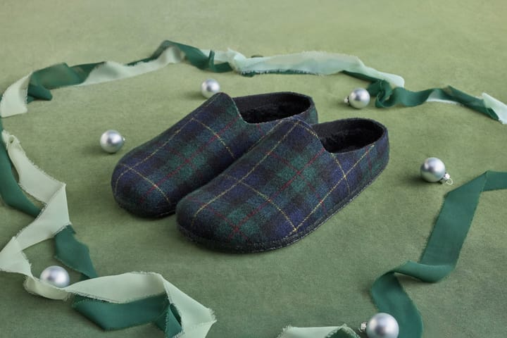 Birkenstock Amsterdam Wrap Dip Fe Laf Green Navy Plaid Birkenstock