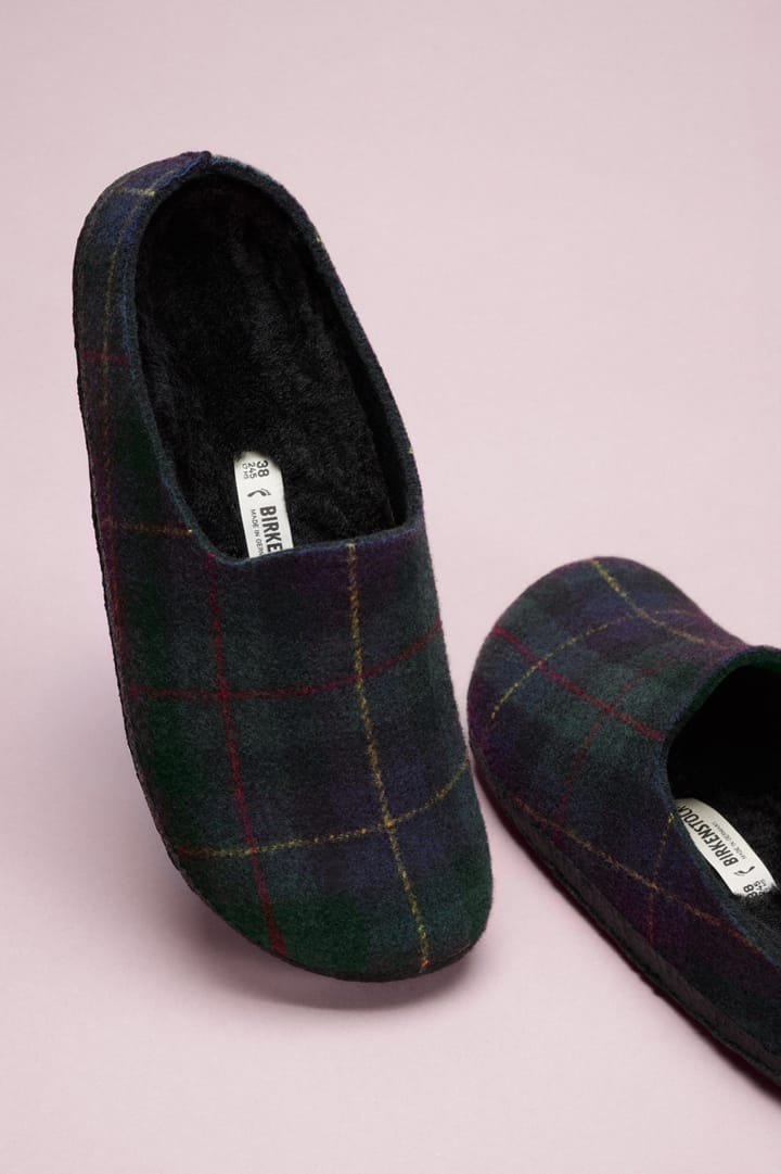 Birkenstock Amsterdam Wrap Dip Fe Laf Green Navy Plaid Birkenstock