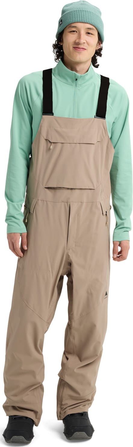 Burton Men's Reserve 2L Bib Pants Summit Taupe Burton