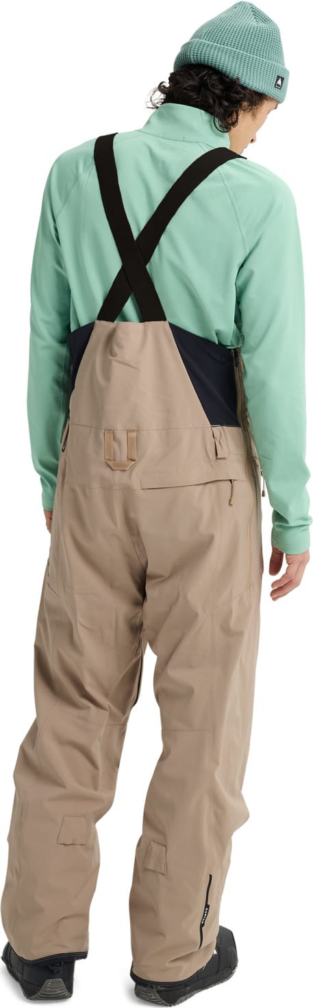 Burton Men's Reserve 2L Bib Pants Summit Taupe Burton