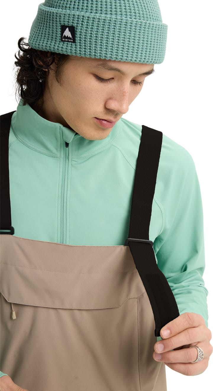 Burton Men's Reserve 2L Bib Pants Summit Taupe Burton