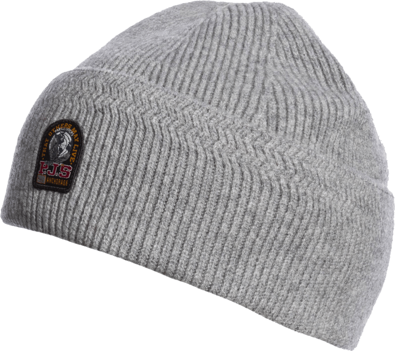 Parajumpers Garmo Knitted Beanie Ash Grey Melange