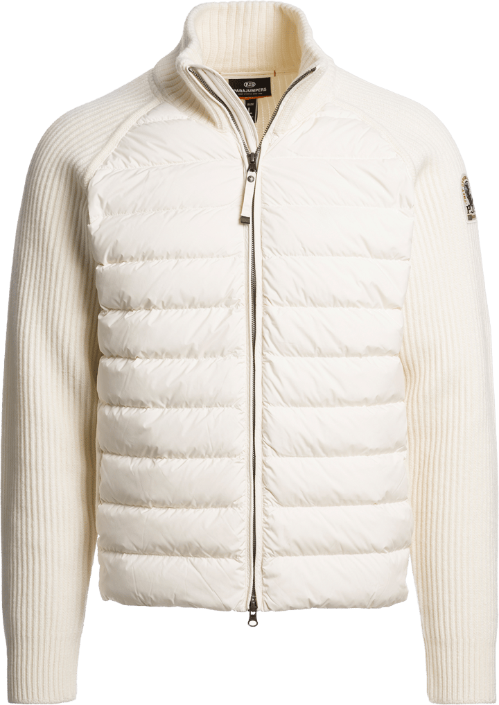 Parajumpers Men's Olmo Hybrid Cardigan Warm Ivory Parajumpers
