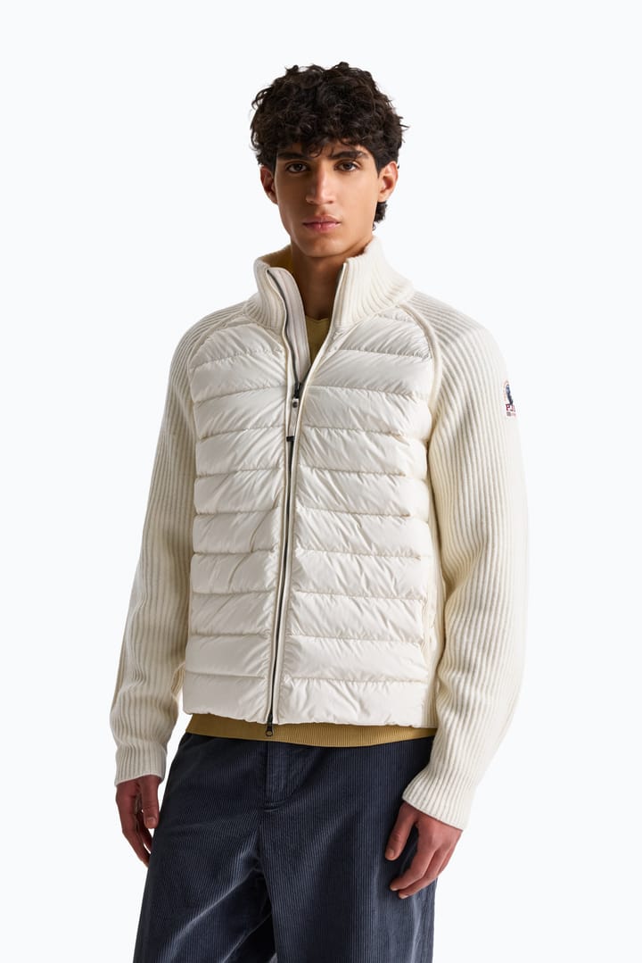 Parajumpers Men's Olmo Hybrid Cardigan Warm Ivory Parajumpers