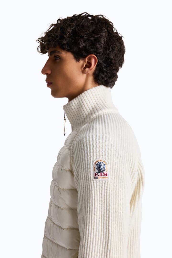 Parajumpers Men's Olmo Hybrid Cardigan Warm Ivory Parajumpers