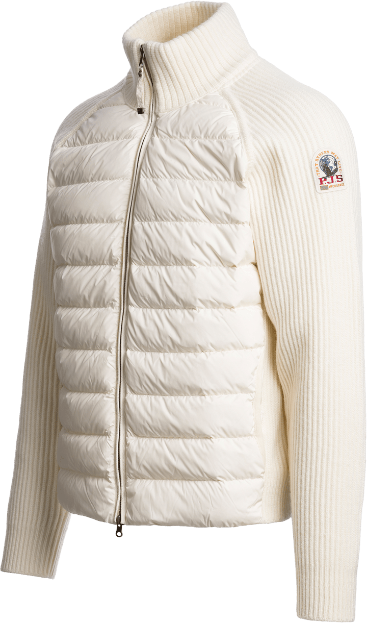 Parajumpers Men's Olmo Hybrid Cardigan Warm Ivory Parajumpers