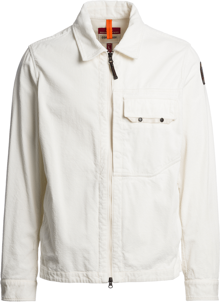 Parajumpers Men's Galross Corduroy Overshirt Warm Ivory Parajumpers