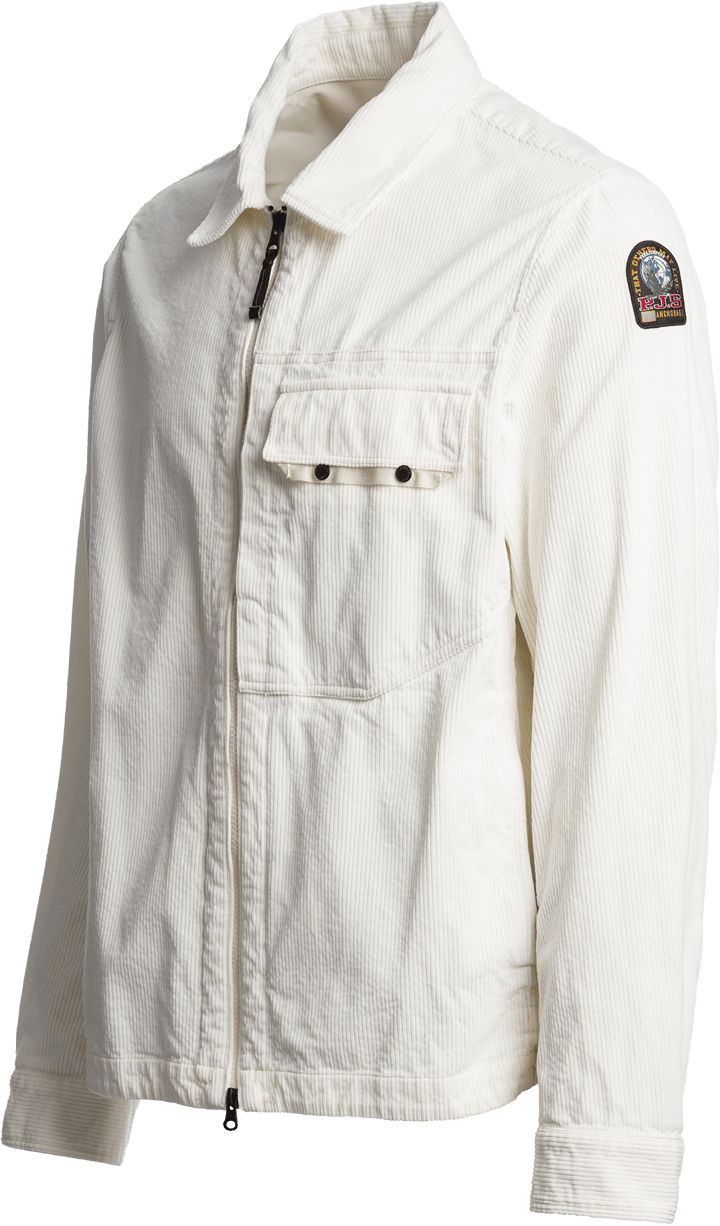 Parajumpers Men's Galross Corduroy Overshirt Warm Ivory Parajumpers