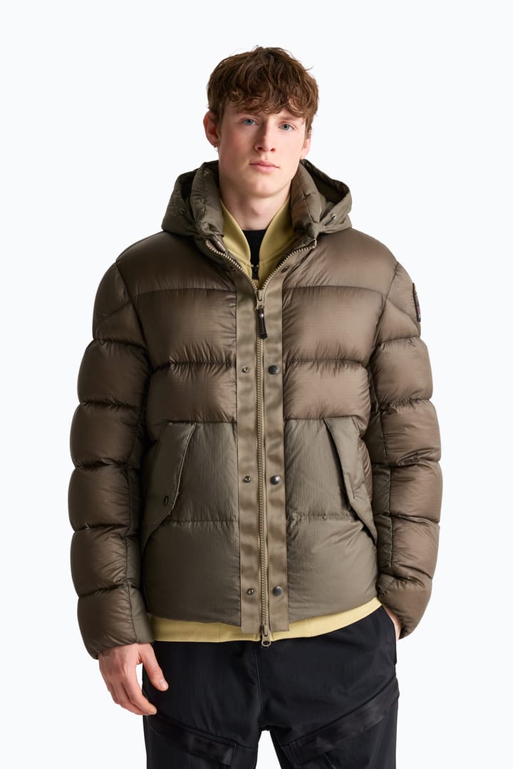 Parajumpers Men's Golburn Short Down Jacket Slate Mud Parajumpers
