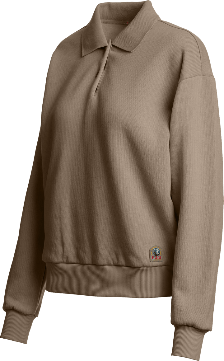 Parajumpers Women's Saranda Long Sleeve Polo Shirt Slate Mud Parajumpers