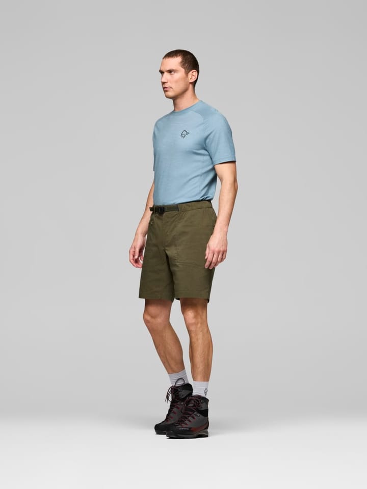 Norrøna Men's Femund Mid Cotton Shorts Olive Night Norrøna
