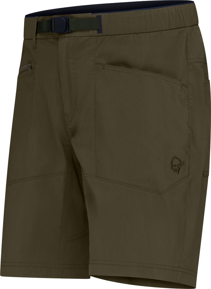 Norrøna Men's Femund Mid Cotton Shorts Olive Night Norrøna