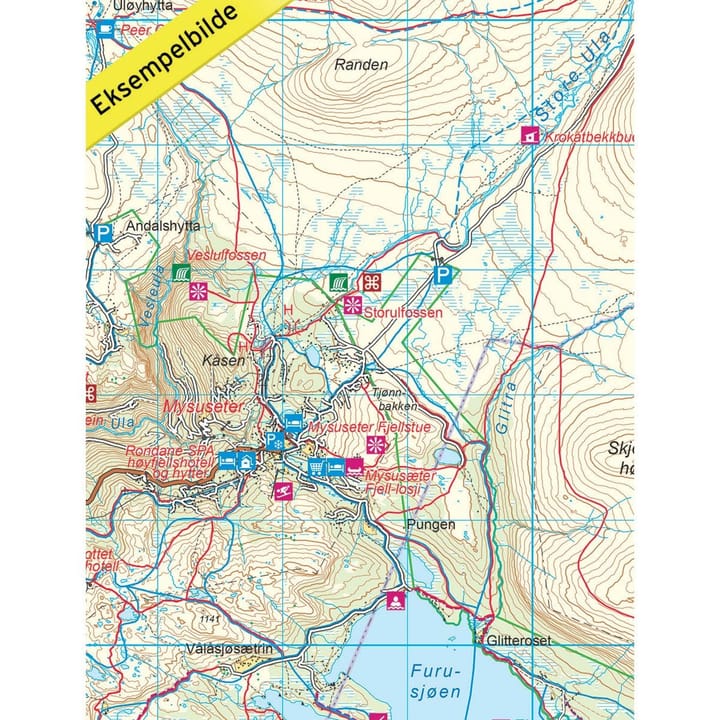 Nordeca Rondane 1:100 000 Turkart Ugland IT