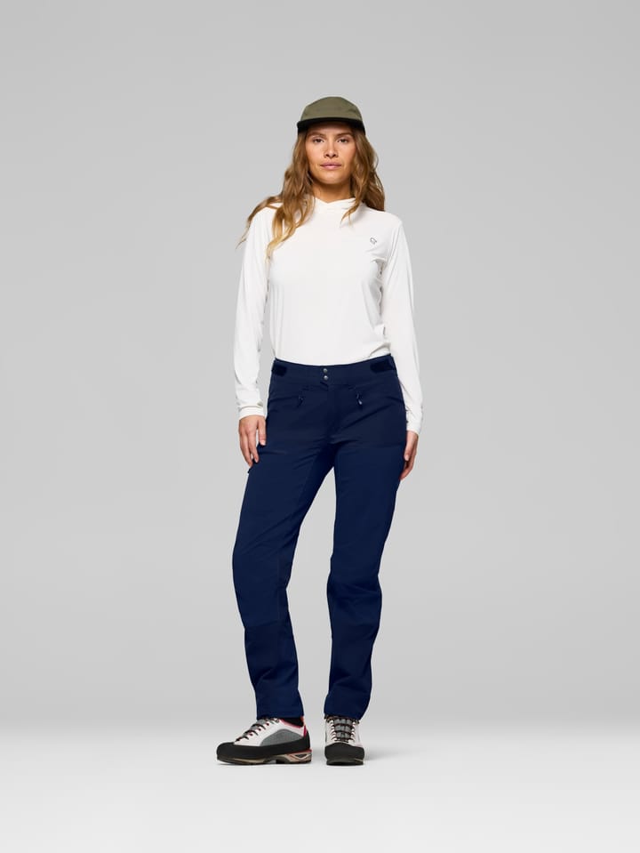 Norrøna Women's Femund Cotton Flex1 Light Pants Navy Blazer Norrøna