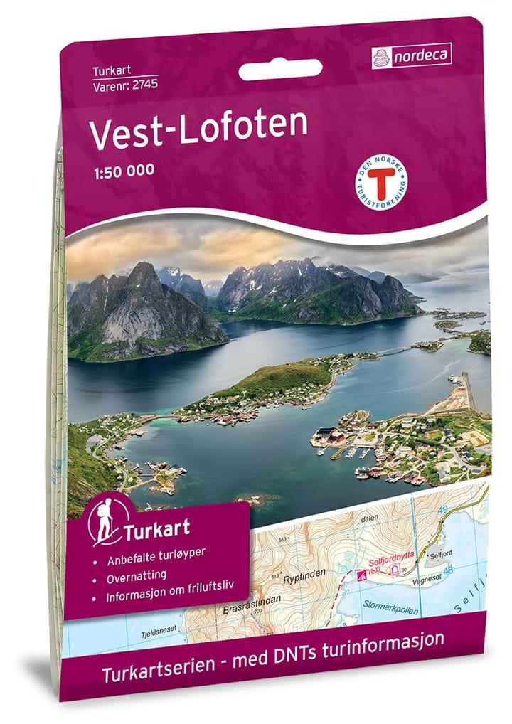 Nordeca Vest-Lofoten 1:50 000 Turkart Ugland IT