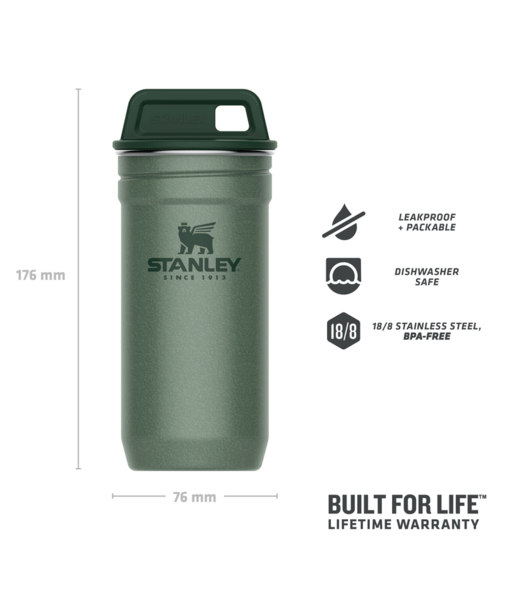 Stanley Adventure Shot Glass Set Hammertone Green Stanley Stanley Adventure Shot Glass Set Hammertone Green Stanley
