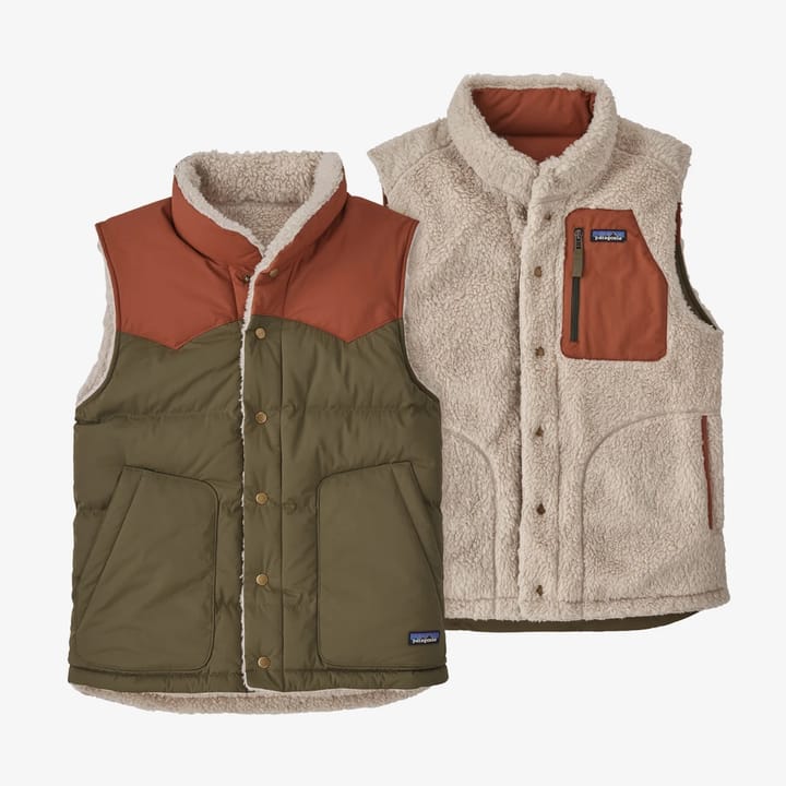 Patagonia Men's Reversible Bivy Down Vest Basin Green Patagonia
