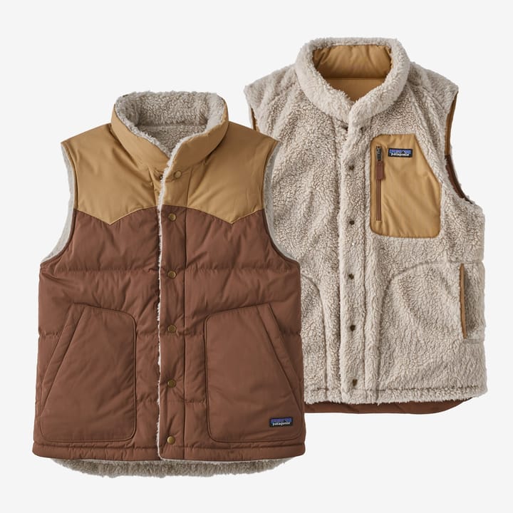 Patagonia M's Reversible Bivy Down Vest Moose Brown Patagonia