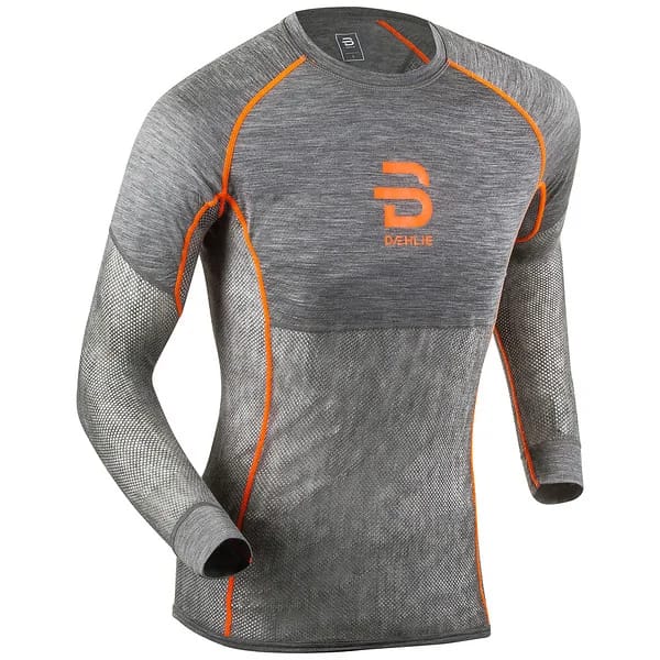 Dæhlie Airnet Wool Long Sleeve Shocking Orange Dæhlie Sportswear