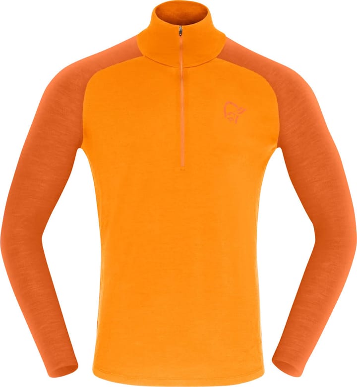 Norrøna Men's Femund PureUll Zip Neck Exuberance Norrøna