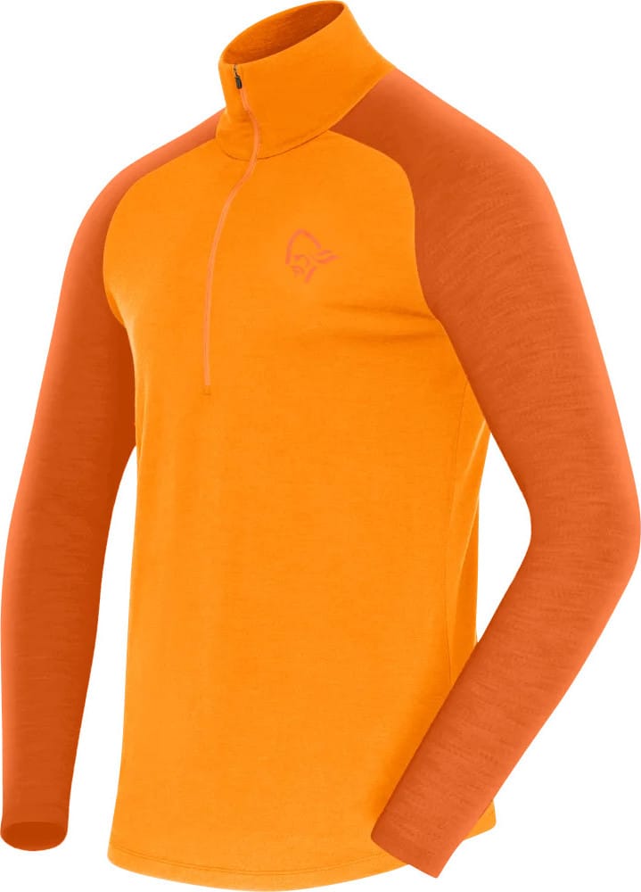 Norrøna Men's Femund PureUll Zip Neck Exuberance Norrøna