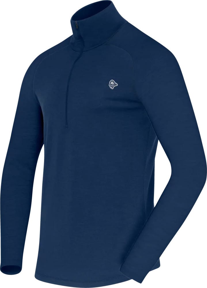 Norrøna Men's Femund PureUll Zip Neck Indigo Night Norrøna