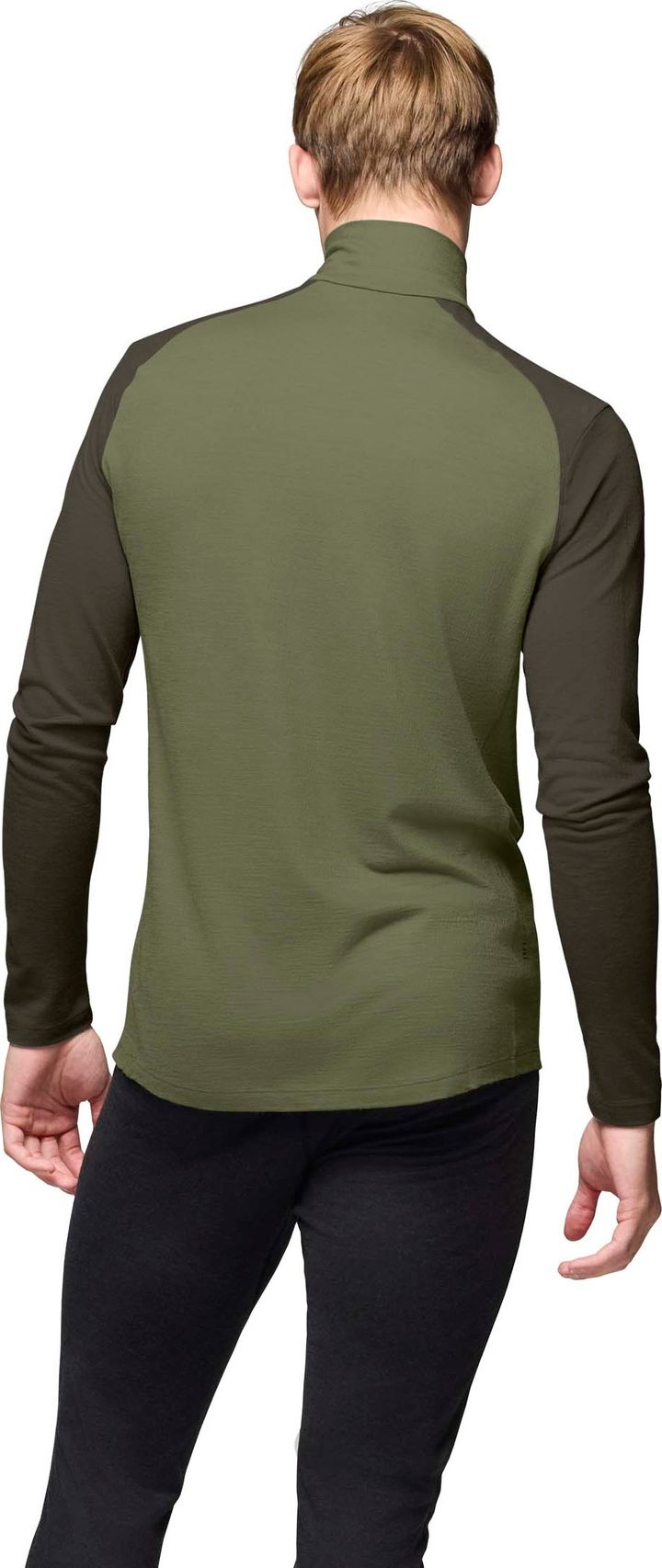 Norrøna Men's Femund PureUll Zip Neck Loden Green Norrøna