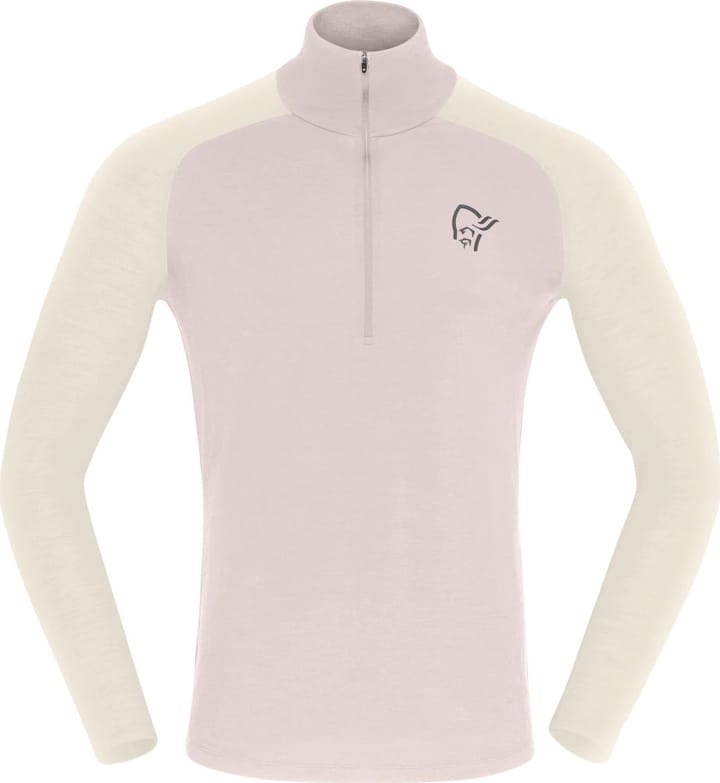 Norrøna Men's Femund PureUll Zip Neck Oatmeal/whisper White Norrøna