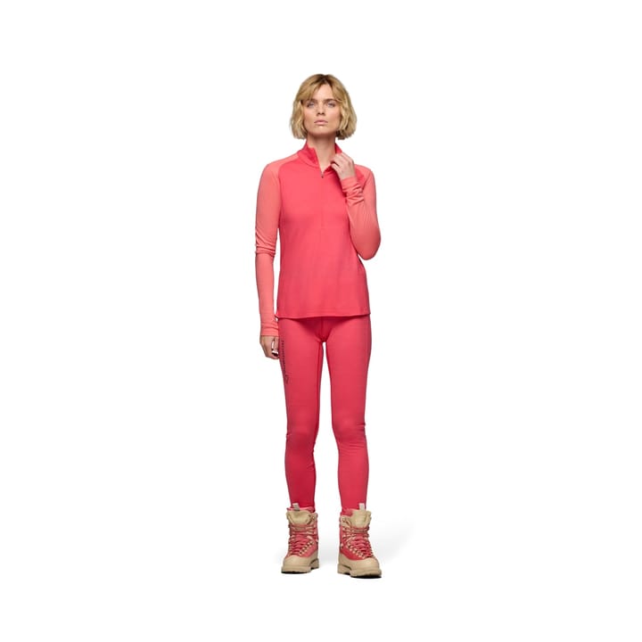 Norrøna Women's Femund PureUll Zip Neck Watermelon Norrøna