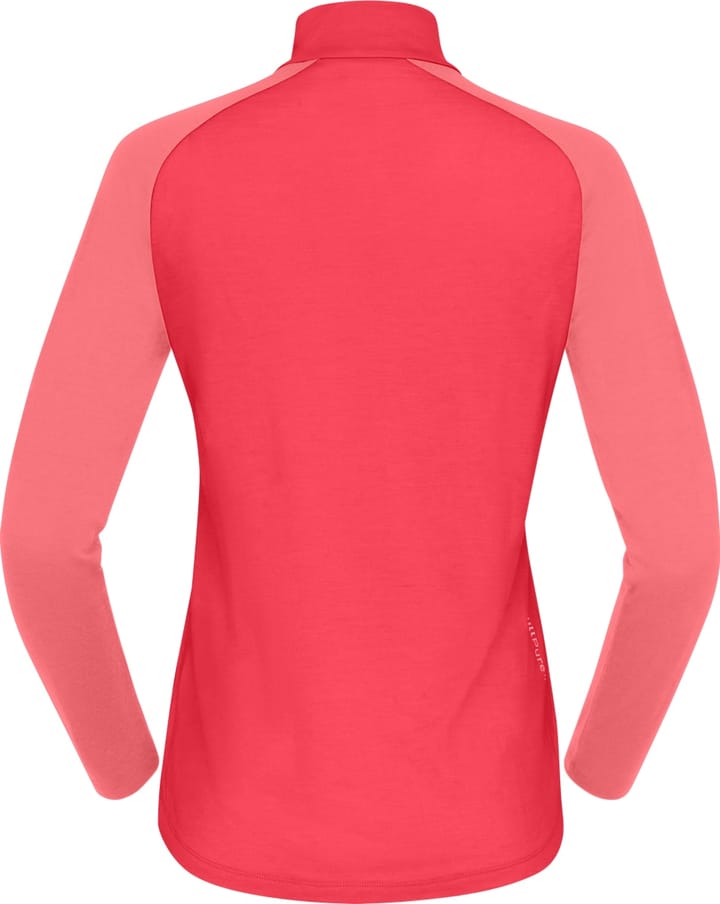 Norrøna Women's Femund PureUll Zip Neck Watermelon Norrøna