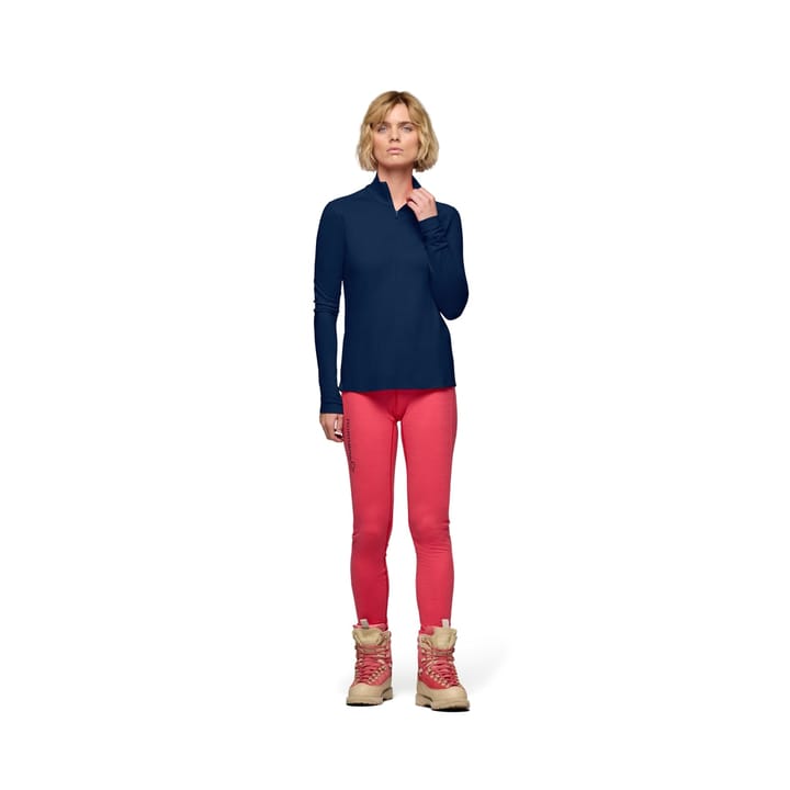 Norrøna Women's Femund PureUll Zip Neck Indigo Night Norrøna