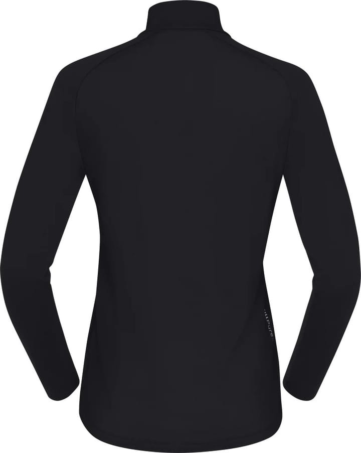 Norrøna Women's Femund PureUll Zip Neck Caviar Black Norrøna